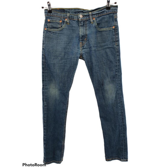 Levi's 508 Jeans Mens 29 x 30 Regular Fit Tapered Medium Wash Blue Denim - Picture 1 of 9
